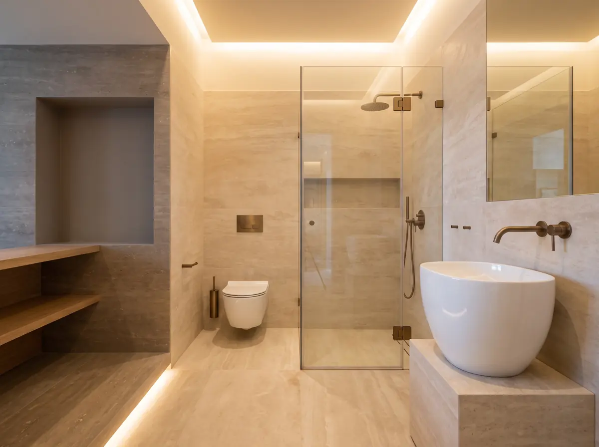 معرض أدوات صحية وأحواض وصنابير بتصميم معاصر